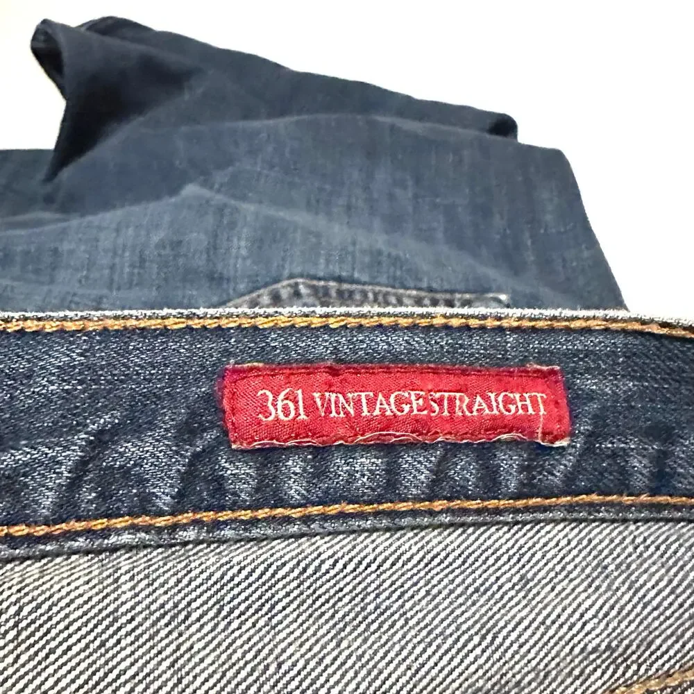 Lucky Brand 361 Vintage Straight Jeans Men’s 38x34 Medium Wash Denim Classic Fit